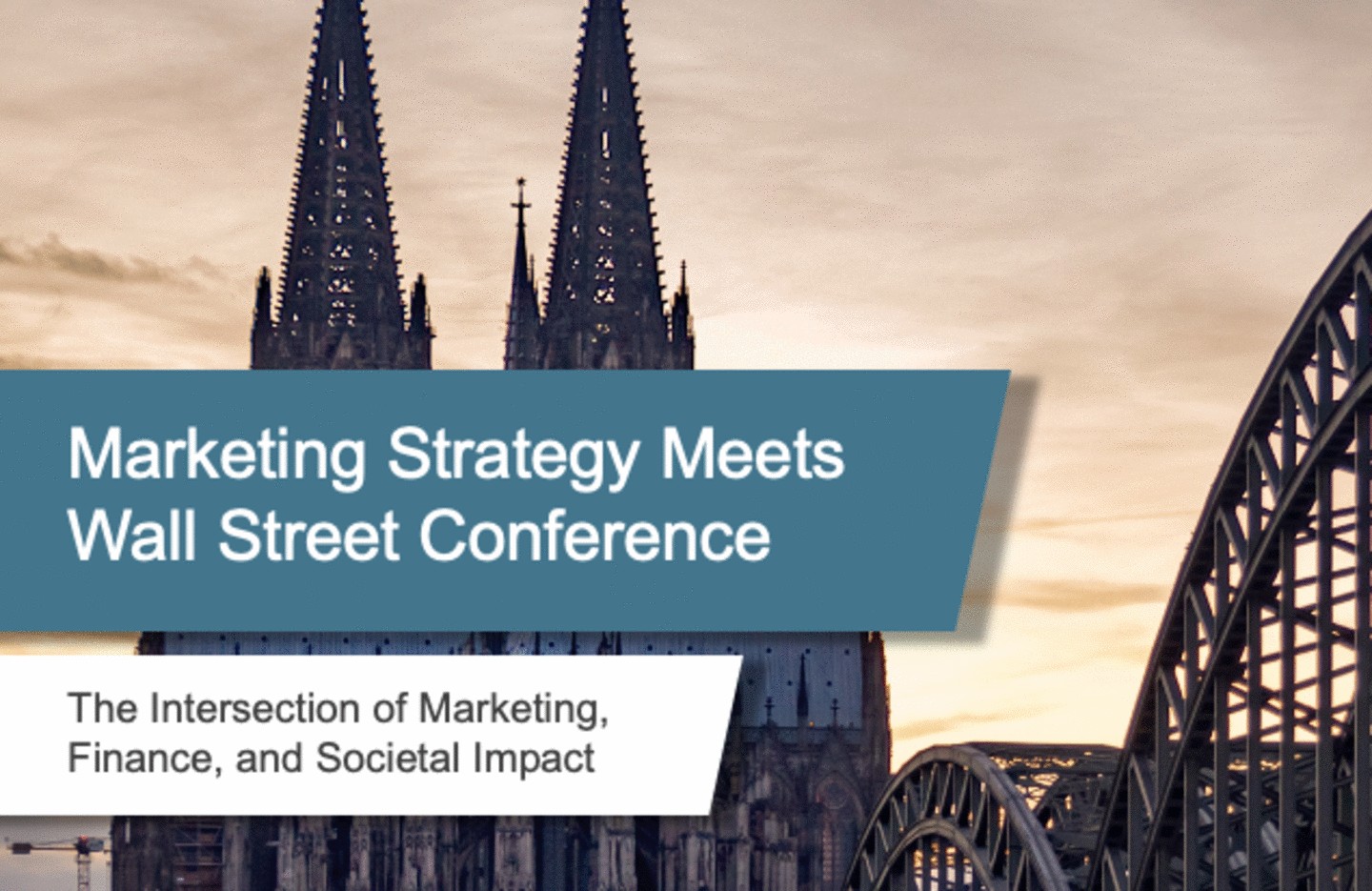 Marketing Strategy Meets Wall Street Conference